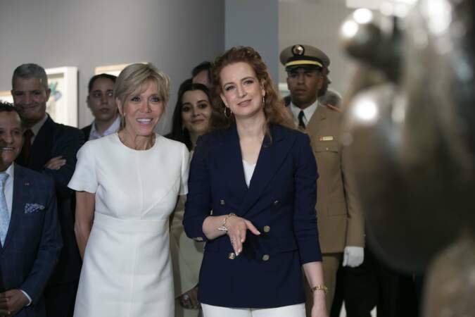 Brigitte Macron et la princesse marocaine Lalla Salma.