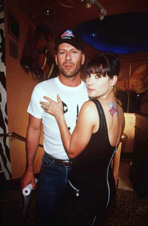 1995 : Demi Moore et Bruce Willis à Los Angeles.