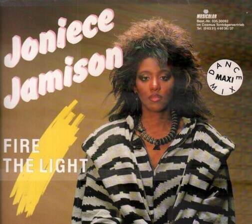  1988 : Joniece Jamison, cover du disque "Fire The Light"