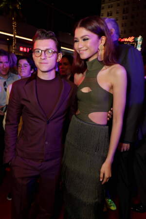 2019 : Zendaya et Tom Holland à l'avant-première de Spider-Man: Far From Home, Hollywood