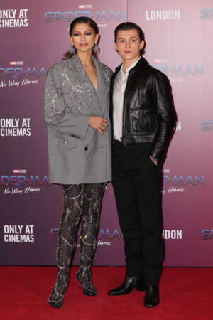 2021 : Zendaya et Tom Holland à l'avant-première de Spider-Man: No Way Home, Londres